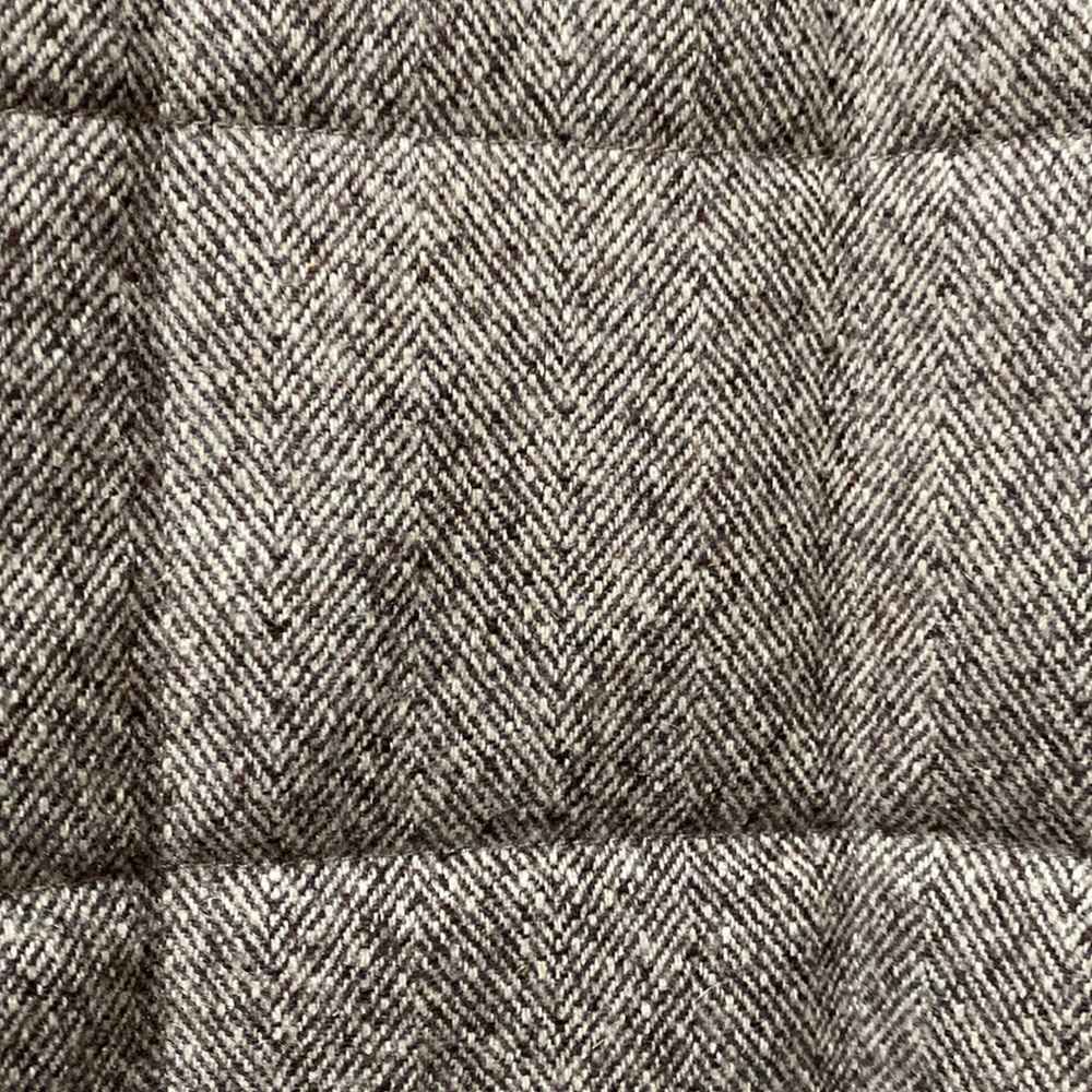 tyler böe quilted wool herringbone vest sz M in brown w/detachable fur collar - Picture 12 of 12